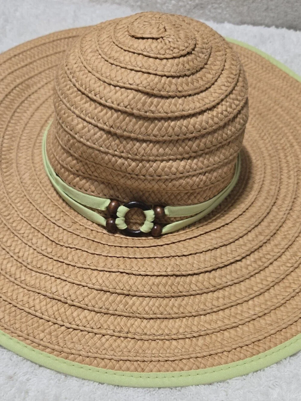 Tropical Trends Large Floppy Hat Green Belt